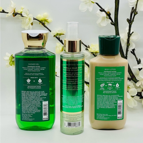 Bath and Body Works Vanilla Bean Noel 3-Piece Set - Picture 2 of 5